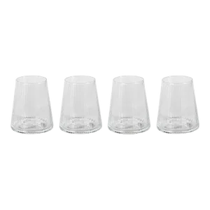 Benin Taper Up Textured All Purpose Glasses, Set of 4
