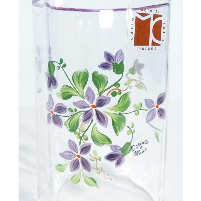 Hand-Painted Glasses by Carlo Moretti, Set of 34 For Sale - Image 11 of 18