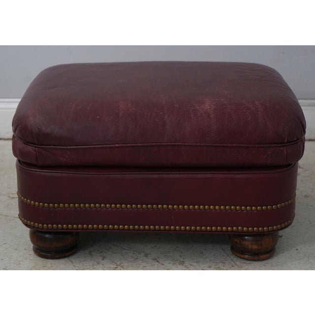 Hancock & Moore Leather Chair & Ottoman For Sale - Image 14 of 18