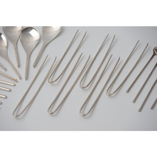 1980s Edo Japanese Cuisine Gourmet Cutlery Set by Bibs Hosak-Robb for Robbe & Berking, 1980s, Set of 24 For Sale - Image 5 of 18