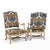 Early French Louis XV Style Bergere Chairs Shell Apron Cerused Finish - Pair For Sale - Image 4 of 10