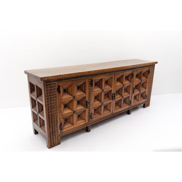Large Brutalist Rustic Sideboard, 1960s For Sale - Image 6 of 18