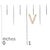 Early 21st Century 10K Yellow Gold 1/10 Cttw Diamond 'V' Initial Stud Earring For Sale - Image 5 of 5