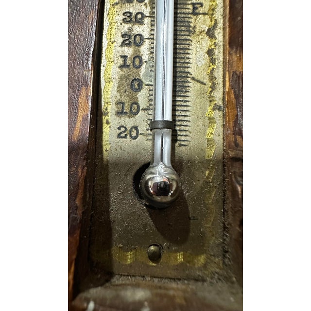 Antique 1901 Lookout Mt Tennessee Souvenir Wooden Thermometer Key Holder Folk Art⁠ For Sale In Philadelphia - Image 6 of 12