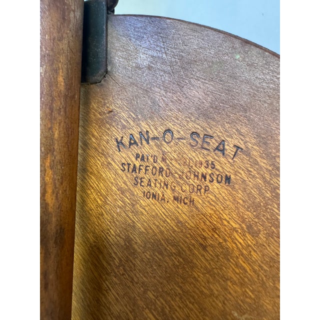 1920s Vintage Kan-O-Seat Folding Seat Stafford Johnson Ionia Michigan Patent 1925 For Sale - Image 5 of 12