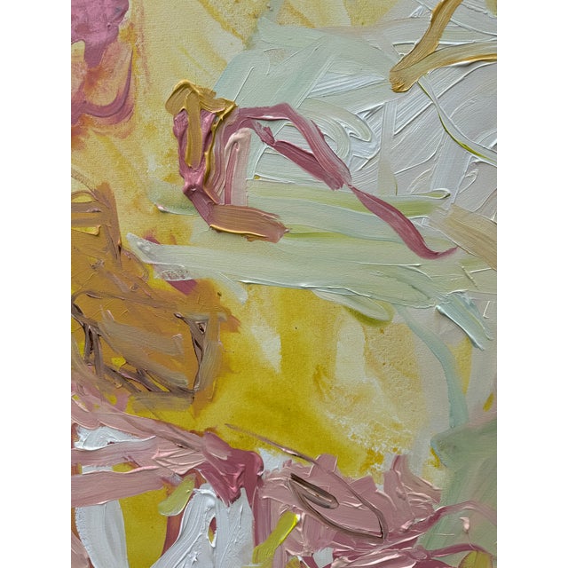 Abstract “Honeysuckle” Original Abstract Painting by Hayley Morée For Sale - Image 3 of 5
