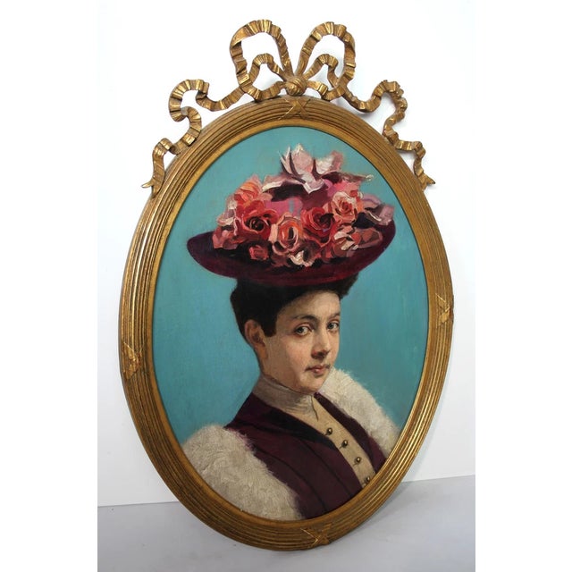 Presenting a stunning original 19th-century oil painting, meticulously executed on canvas and mounted on cardboard for...