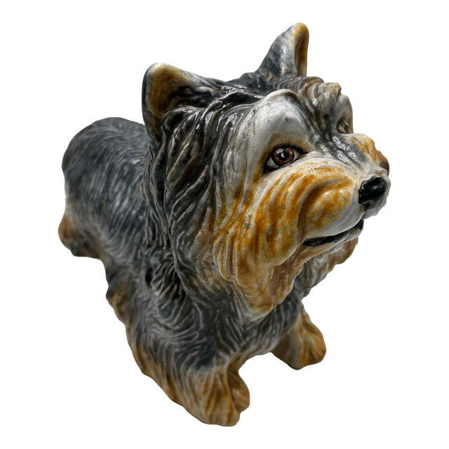 Italian Vintage Ceramic Yorkie For Sale