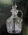 Metal 1940s French Antique Crystal & Silver Plate Cruet Serving Set Pair For Sale - Image 7 of 16