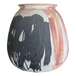 Large Abstract Studio Pottery Vase, 1960s For Sale