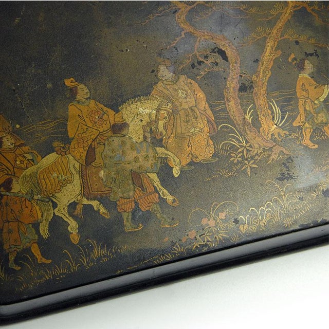 Vintage Papier-Mâché Box, Japan, 1890s For Sale - Image 9 of 11