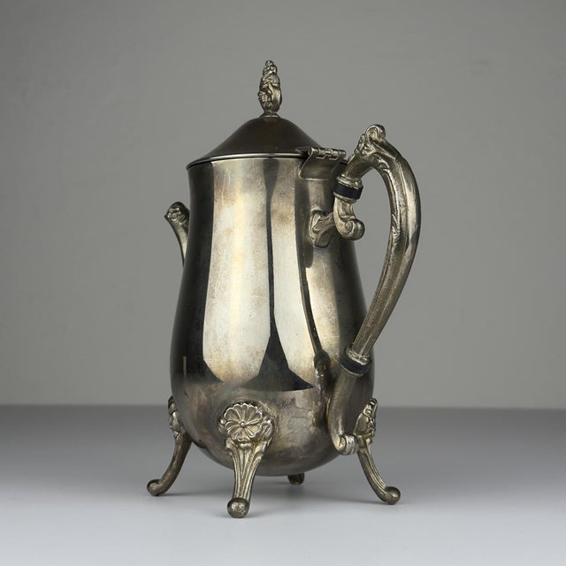Vintage Metal Coffee Set, Italy, 1980s, Set of 3 For Sale - Image 6 of 18