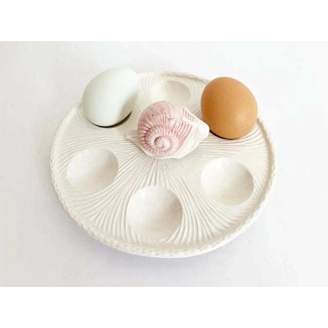 Italian Ceramic Snail Caviar Server For Sale - Image 6 of 10
