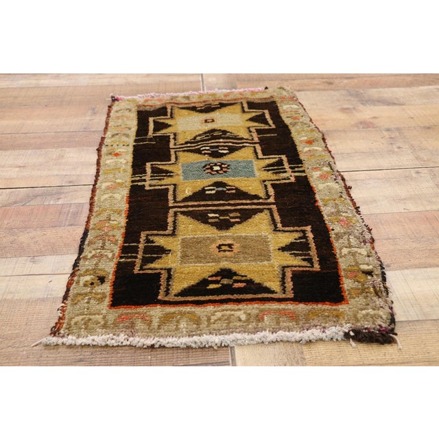 Textile Vintage Turkish Yastik Rug - 01'08 X 03'01 For Sale - Image 7 of 8