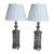 Vintage Moroccan Pierced Metal Table Lamps - a Pair For Sale