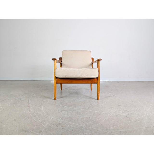 Mid-Century Modern Vintage Lounge Chair in Teak from Walter Knoll For Sale - Image 3 of 9