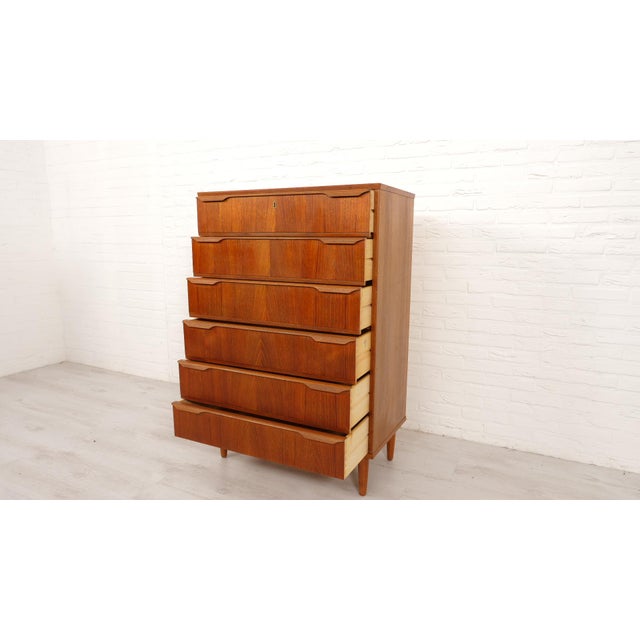 Vintage Danish Chest of Drawers in Teak For Sale - Image 9 of 17