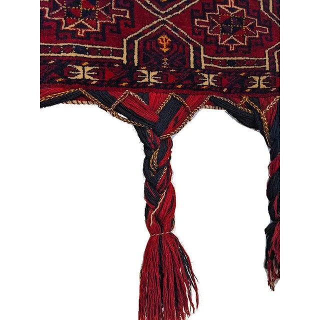 Red Antik Ersari Kamuk Salor Gapylyk Jallar Paishar, 1910s For Sale - Image 8 of 13