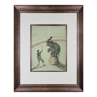 Henri De Toulouse-Lautrec "Éléphant en Liberté" Numbered Limited Edition Lithograph For Sale