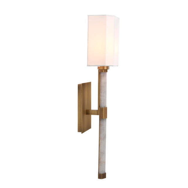 Metal Roman Hexagon Wall Sconce For Sale - Image 7 of 10