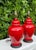 Chinoiserie Vintage Crackle Glazed Red Ceramic Table Lamps, Pair For Sale - Image 3 of 10