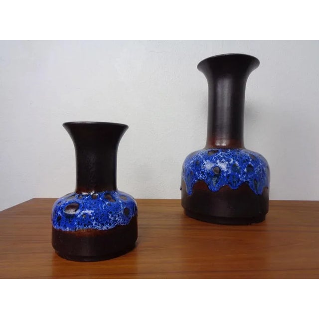 Pop Art Ceramic Vases from Jasba, 1970s, Set of 2 For Sale - Image 4 of 13