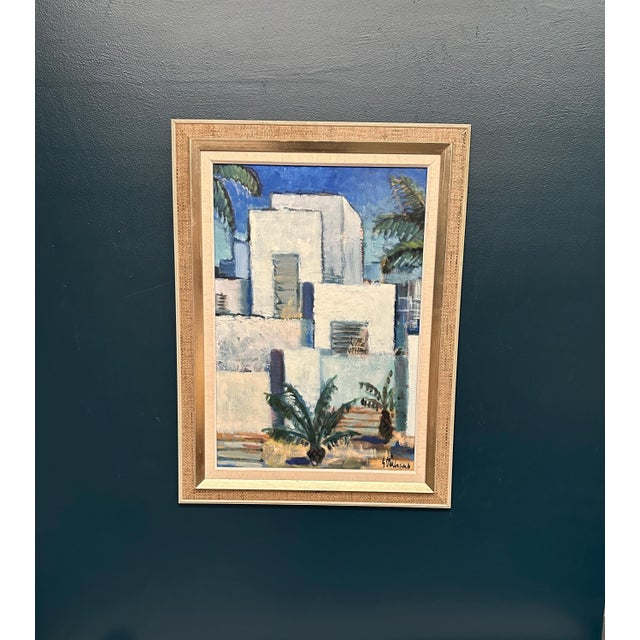 Gunnar Stålbrand, Palm Trees, 1960s, Oil Painting on Canvas, Framed For Sale - Image 11 of 18