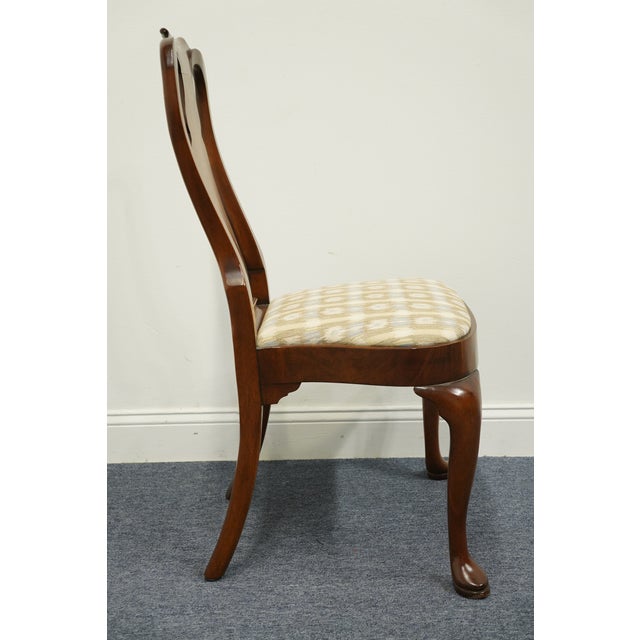 Wood Hickory Chair Solid Mahogany Traditional Style Splat Back Dining Side Chair For Sale - Image 7 of 9