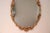 Vintage Gilt Wood Rococò Oval Wall Mirror With Floral Carving For Sale - Image 4 of 4