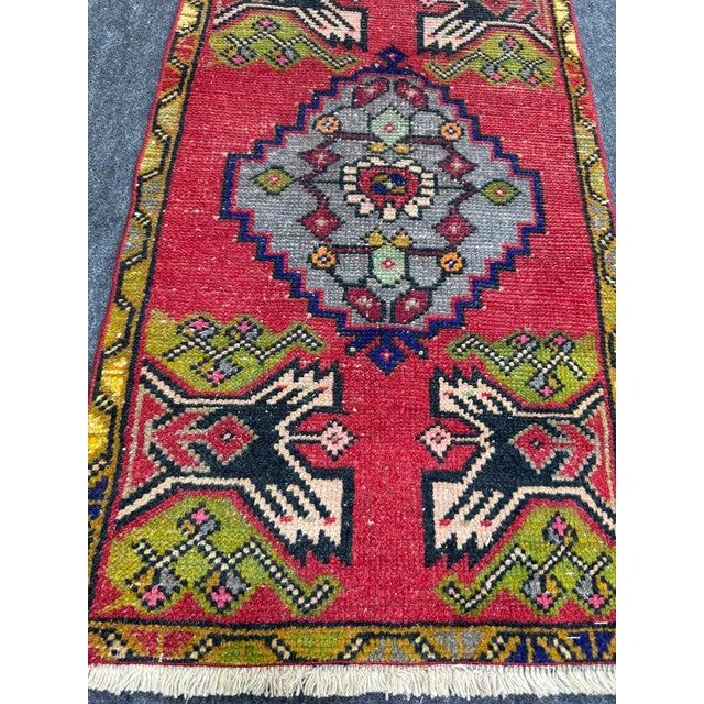 Contemporary Turkish Yastik Rug 1'8" x 3'1" For Sale - Image 3 of 5