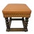 Early 20th Century Barley Twist Leather Upholstered Stool For Sale - Image 4 of 11