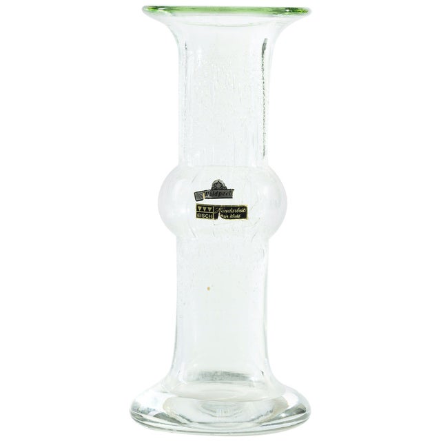 Vintage German Art Glass Vase by Erwin Eisch, Germany, 1950s For Sale