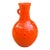 Vintage Atomic Orange Art Pottery Vase by Cherokee Pottery, 1983 For Sale