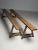 French Dining Benches in Oak, Set of 2 For Sale - Image 4 of 11