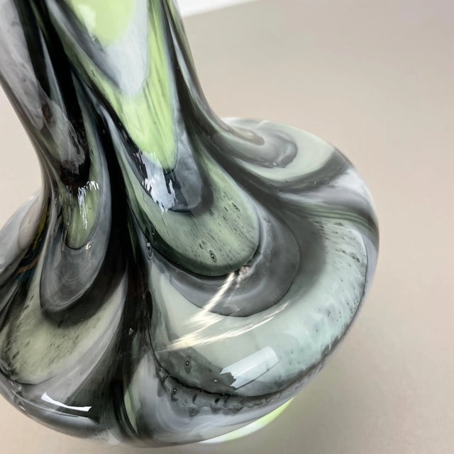 Large Vintage Pop Art Multicolor Opaline Vase, Italy, 1970s For Sale - Image 12 of 16