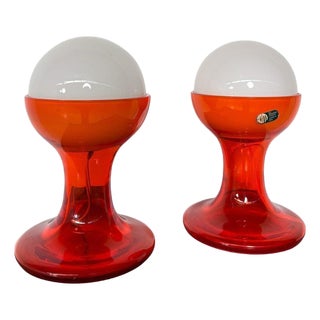 LT216 Table Lamps by Carlo Nason for Mazzega, 1960s, Set of 2 For Sale