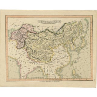 Antique Map of Central Asia by Smith, 1808 For Sale