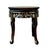 Chinese Rosewood Plant Stand. Stand features an oval insert marble top with a beaded edge that provides both visual...