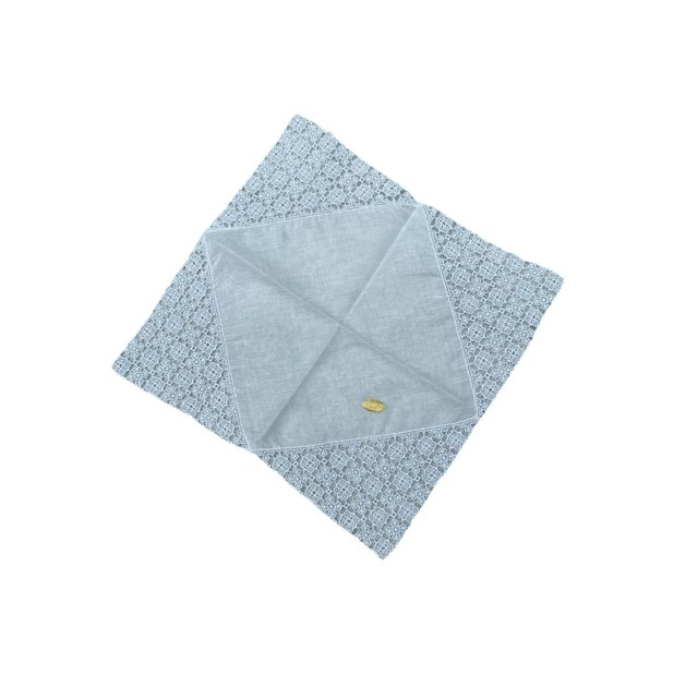 Austrian Lace and Linen Handkerchief-a Pair For Sale - Image 6 of 11