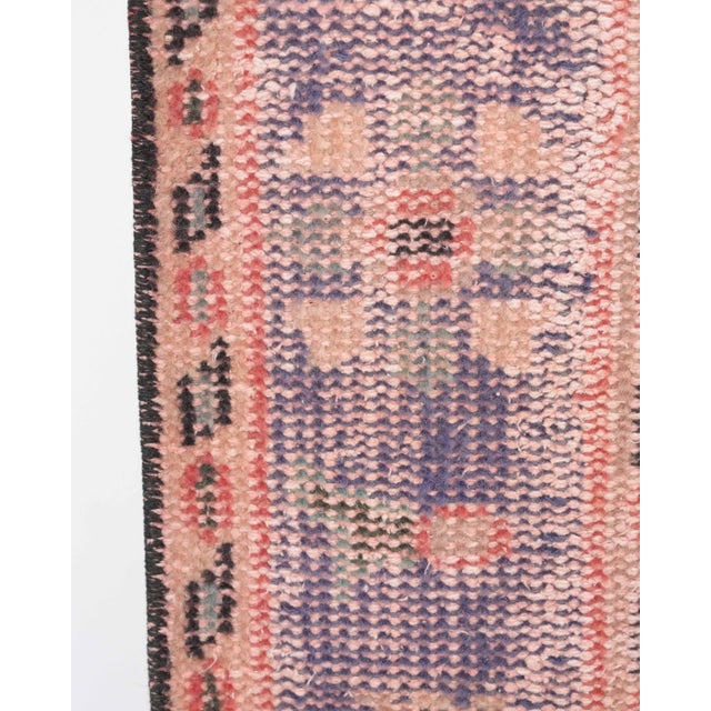 1970s Vintage Turkish Oushak Handmade Wool Cotton Red Area Rug For Sale - Image 11 of 11