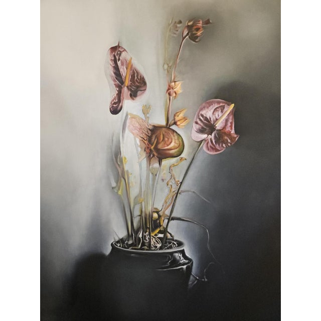 Stefano Mazzolini, Anthurium, 2026, Oil on Canvas For Sale - Image 7 of 14