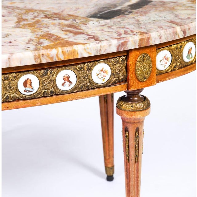 Vintage French Giltwood Coffee Table with Marble Top, 1950s For Sale - Image 18 of 18