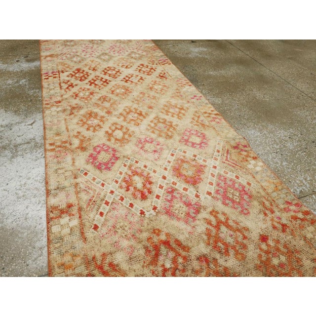 Mid 20th Century Galerie Shabab Collection Mid-20th Century Turkish Anatolian Runner For Sale - Image 5 of 10