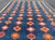 Textile Vintage Moroccan Rug With Navy Blue Field and Gold Geometric Medallions 4 X 6'1 For Sale - Image 7 of 10