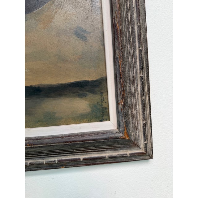 1970s Amadeo Modigliani Style Portrait Reproduction – Casein on Masonite Painting, Framed For Sale - Image 11 of 12