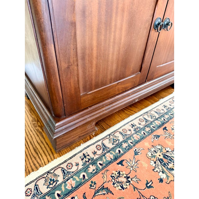 Vintage Ethan Allen Medallion Style Cherry Server Cabinet For Sale - Image 16 of 16