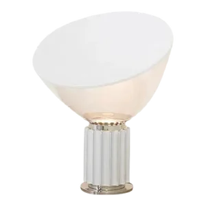Achille Castiglioni for Flos Italian Modern 'Taccia' Table Lamp, Large, Silver