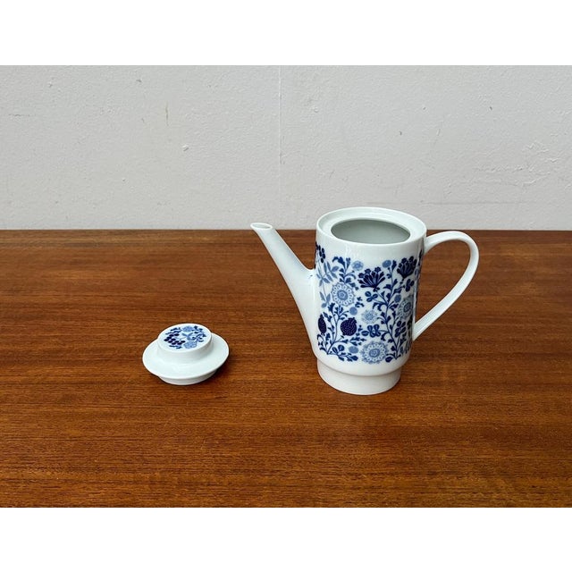 Mid-Century German Ceramic Tea or Coffee Pot Series Hamburg Form 20 Decor Blumenspiel by Lieselotte Kantner for Melitta, 1960s For Sale - Image 5 of 18