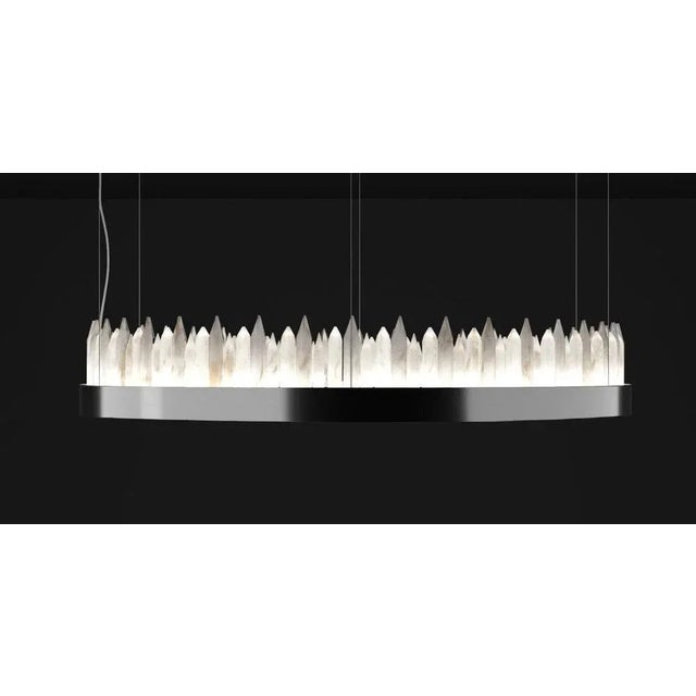 Contemporary Urano Shiny Black 120 Pendant Light 3 by Alabastro Italiano For Sale - Image 3 of 5