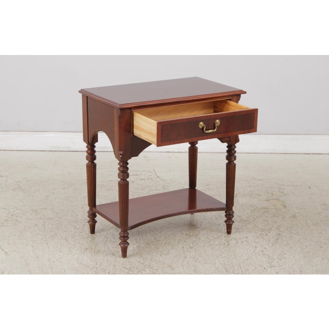 Pair of Ethan Allen Cherry Nightstands For Sale In Philadelphia - Image 6 of 18